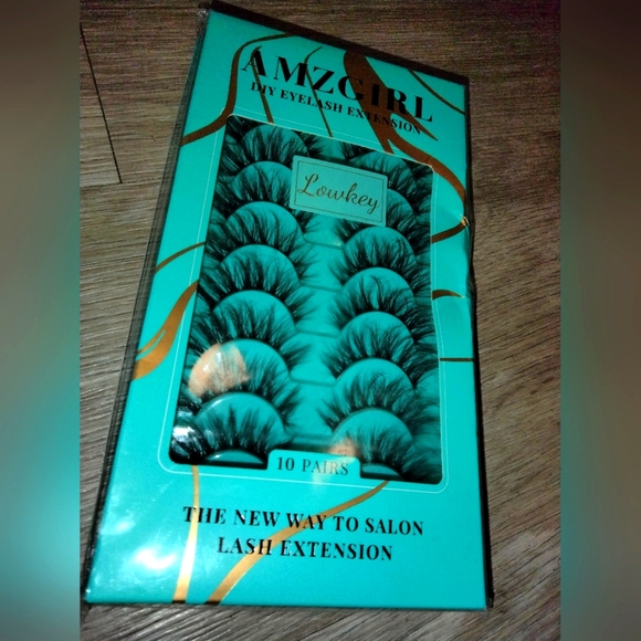 Other - 10 Pairs Eyelash Set, Wispy Amzgirl Diy Lashes, 3d Natural Soft Fluffy Mink